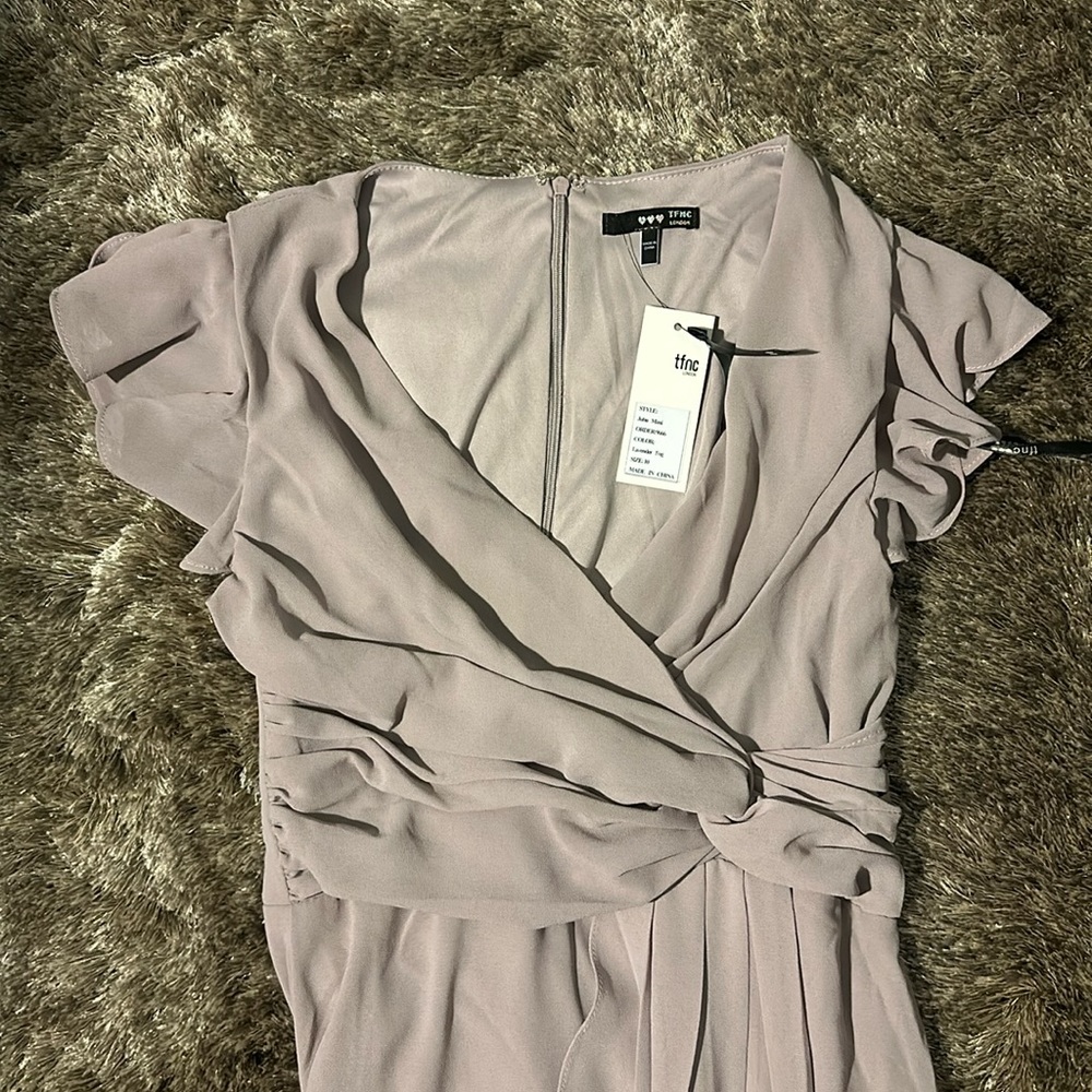 NWT‎ TFNC London Lavender  Fog Juba Maxi Dress Size 10